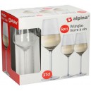 SKLENICE NA BÍLÉ VÍNO ALPINA 370ML 6KS